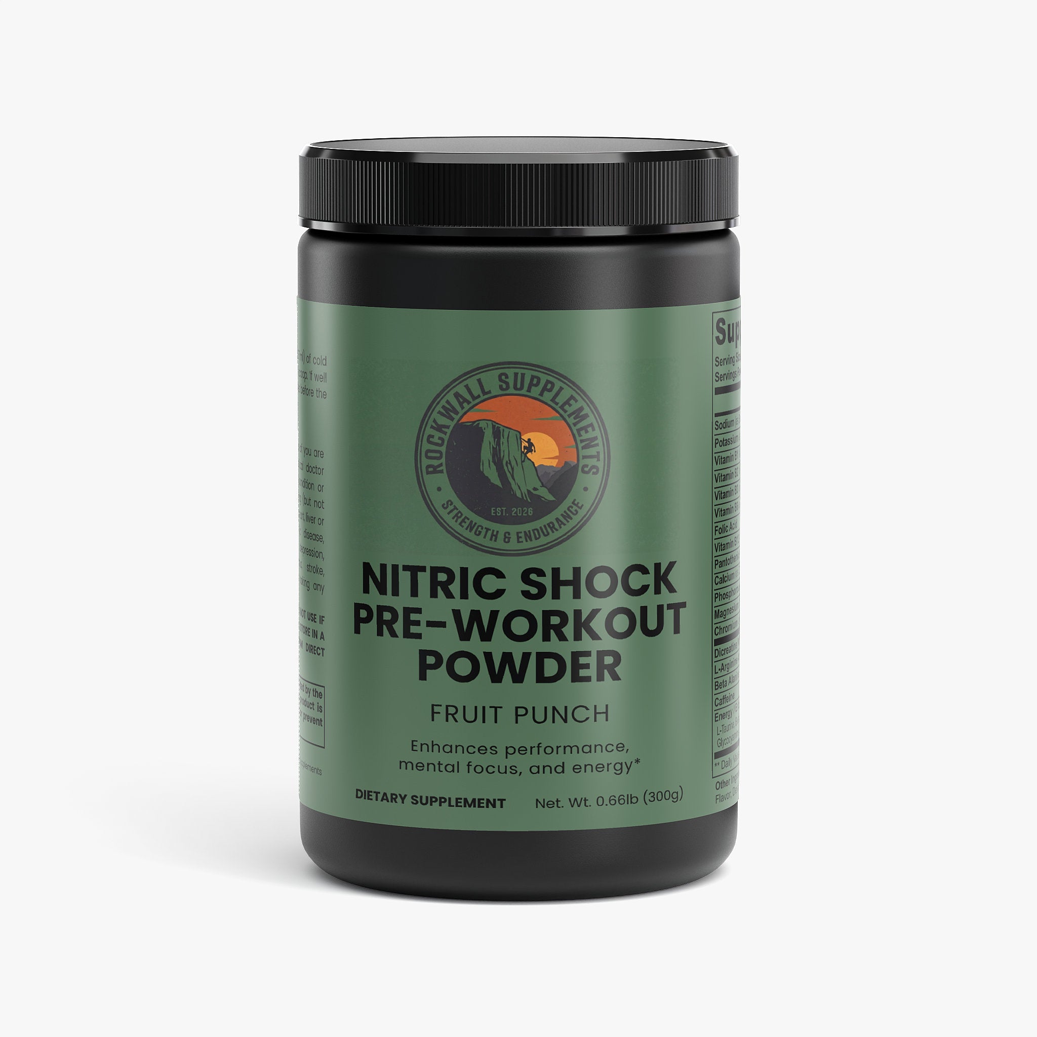 Nitric Shock Pre-Workout Powder (Fruit Punch)
