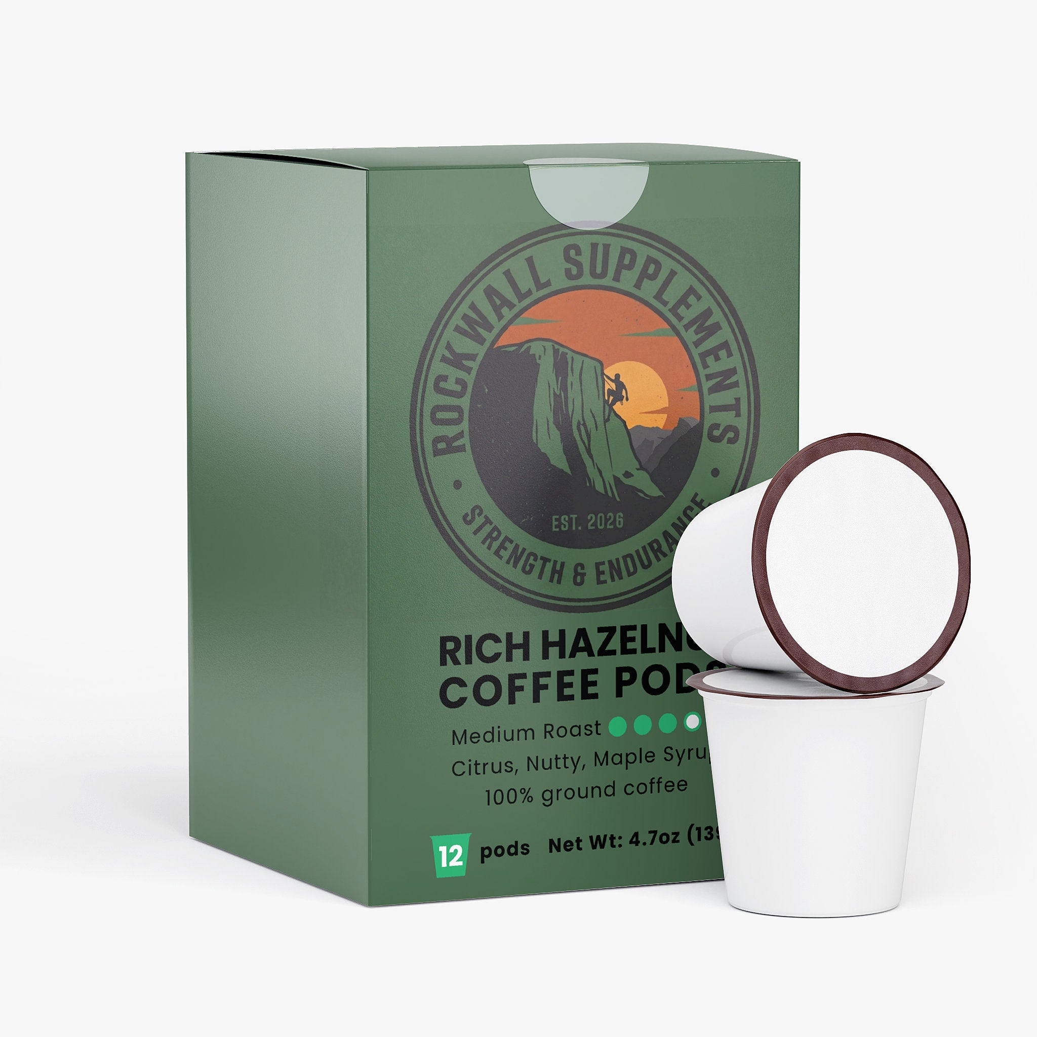 Rich Hazelnut Coffee Pods (Medium Roast)